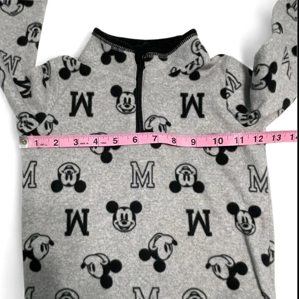Disney Kids Boys Black and Gray Mickey Mouse Fleece  Sweatshirt